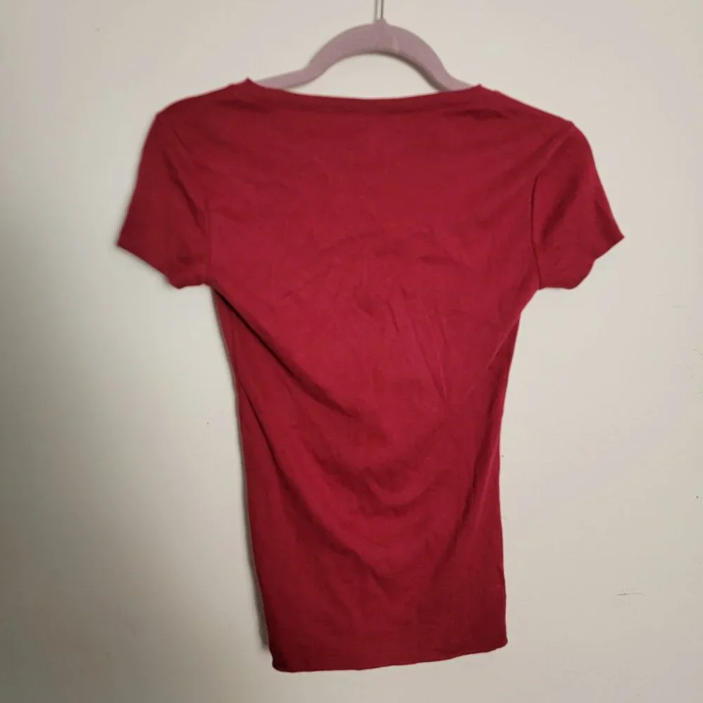 Tommy Hilfiger Women's Slim Fit V-Neck T-Shirt Size XS - Picture 2 of 3